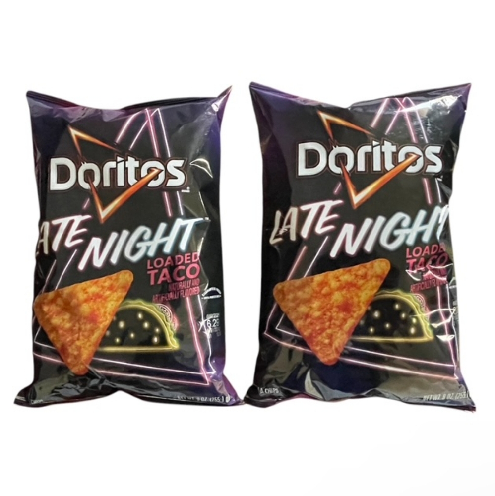 LATE NIGHT Doritos Loaded Taco Tortilla Chips 2-Bags